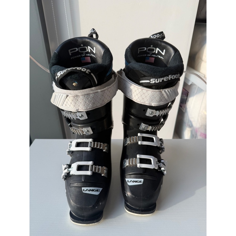 Lange RX 80 W Ski Boots Women's Size‎ 24.5 286mm Black Power Neutral Surefoot